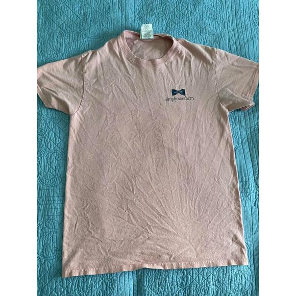 Womens Simply Southern Size Small Shirt Pink Pre Owned - Picture 1 of 5